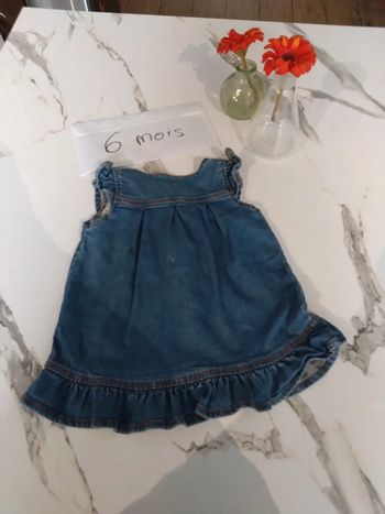 Salopette robes Jean fille tex 6 mois