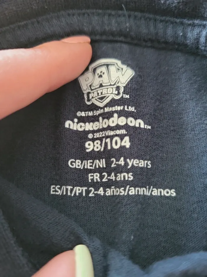T-shirt Pat Patrouille 4 ans Nickelodeon - photo numéro 3