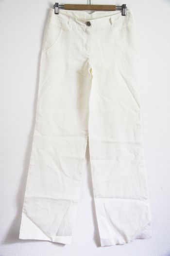 Neuf jamais porté pantalon en 100% lin acheté à Moscou, marque russe "Chayruel"