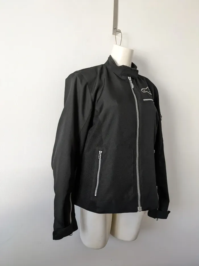 Blouson noire veste moto - Alpinestars - taille L - photo numéro 2