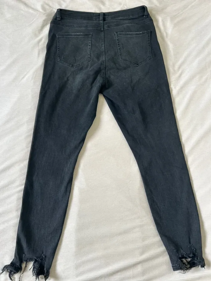 Jeans troués gris noir tailleXl denim co - photo numéro 2
