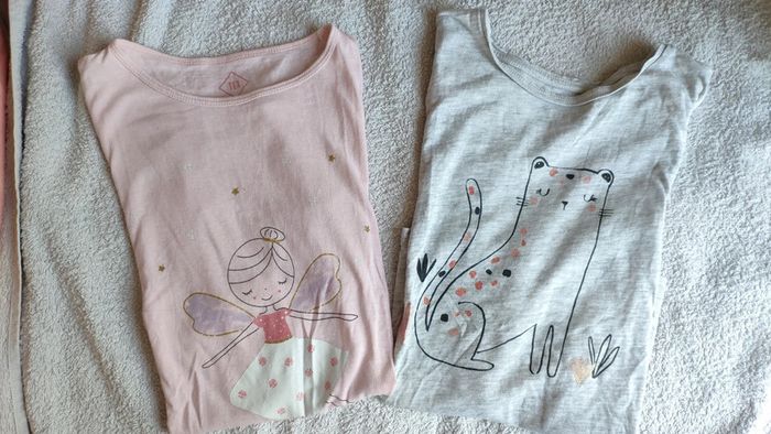 Lot de 2 t-shirts manches courtes tex 6 ans