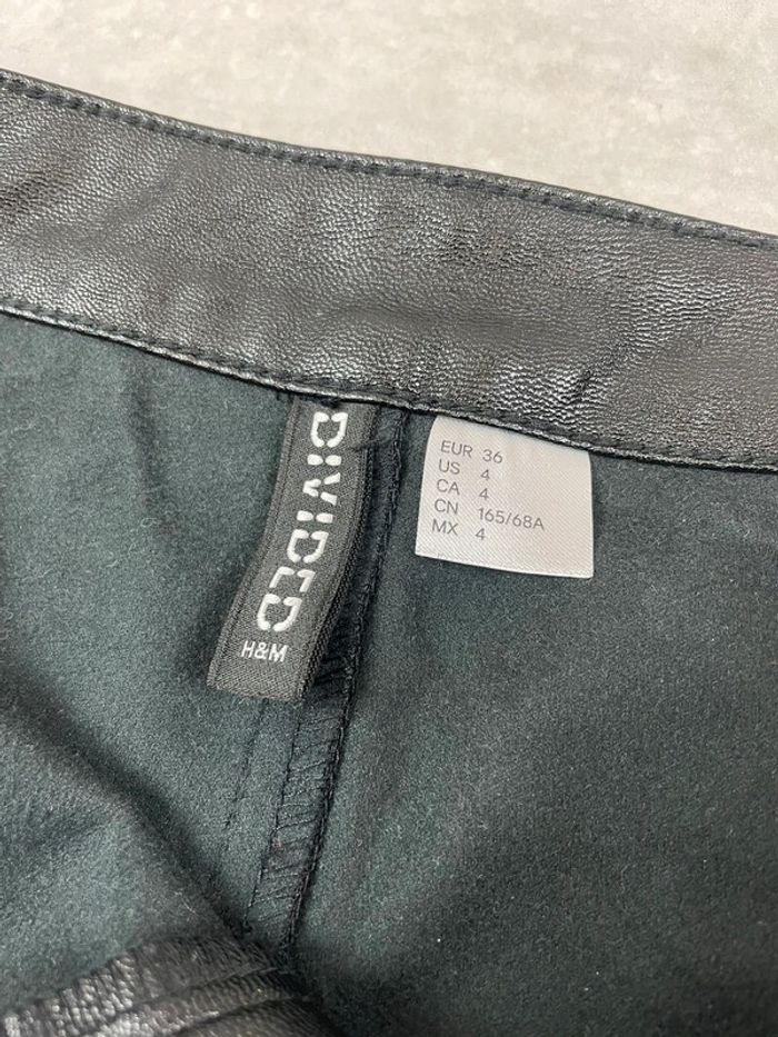 Short H&M simili cuir mat 36 - photo numéro 3