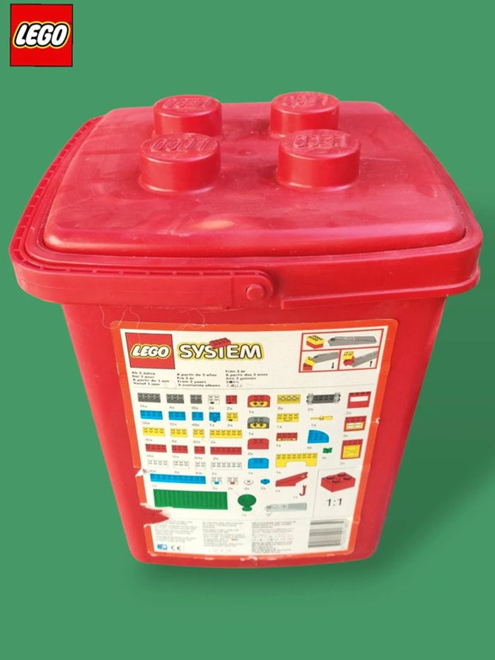 Boîte Lego system 1885 de 1992 avec 1,2kg de pièces en vrac - photo numéro 3