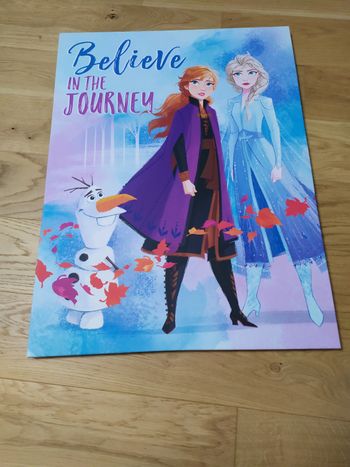 Cadre Reine des neiges Anna et Elsa 
