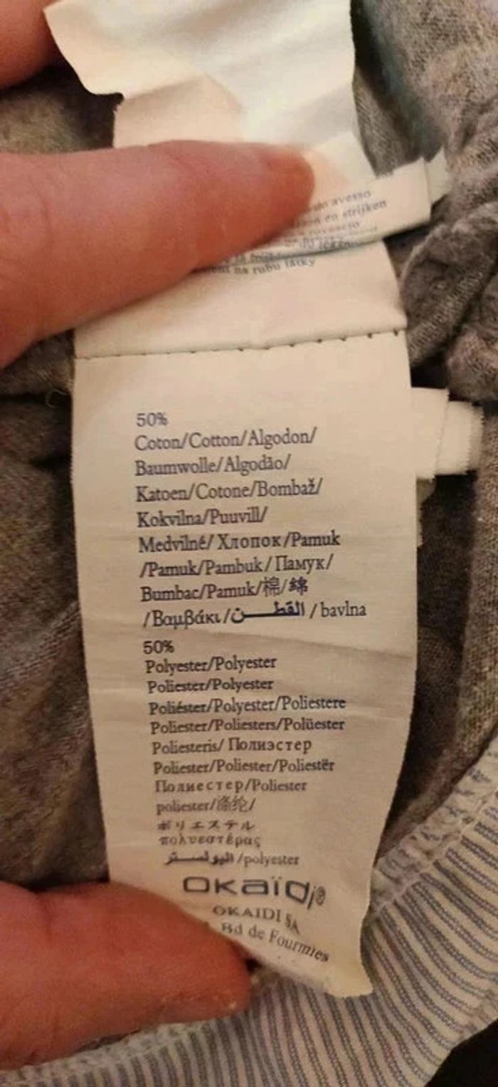 Polo ml gris effet 2 en 1 Okaïdi 6 ans - photo numéro 6