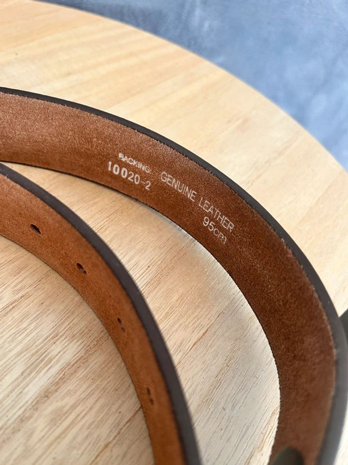 Ceinture véritable cuir 95cm neuve avec étiquette - photo numéro 4