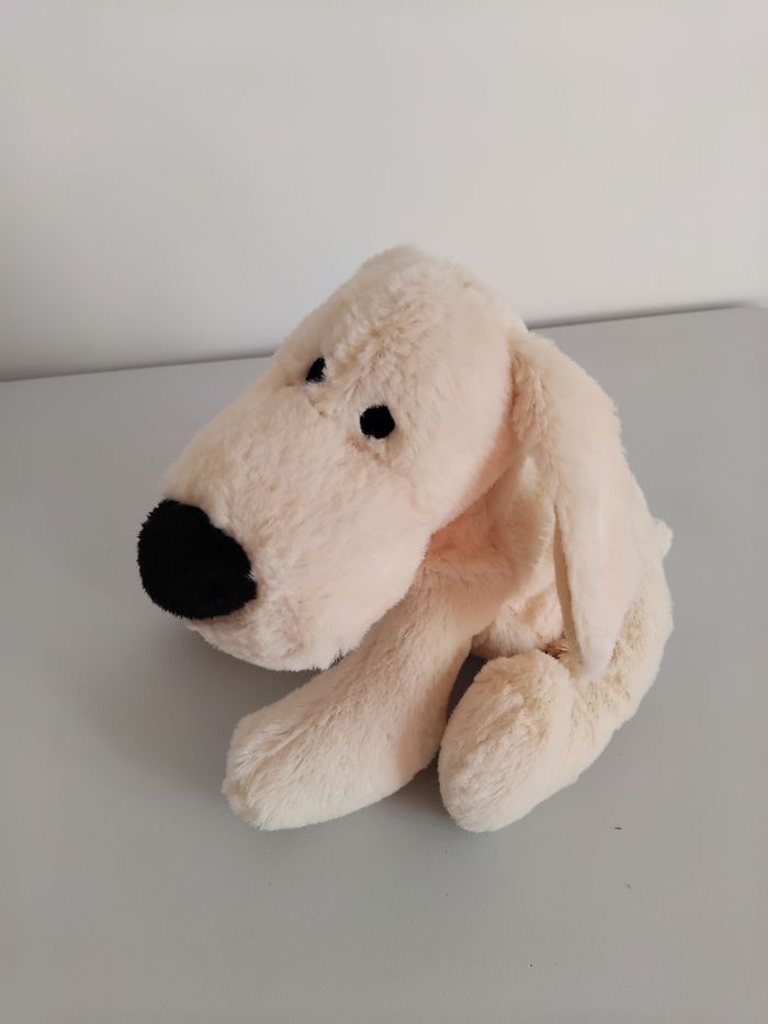 Peluche Chien Assis  Tout Doux 20 cm 🐶 - photo numéro 3