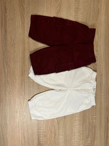 Lot 2 pantalons velours 12 mois