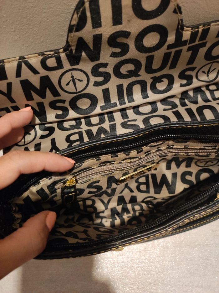 Pochette noire et doré - photo numéro 3