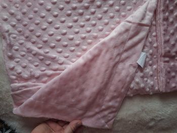 Couverture rose bebe milky