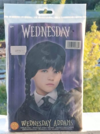 Perruque famille Addams mercredi
