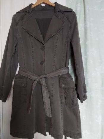 Trench kaki, doublé coton épais