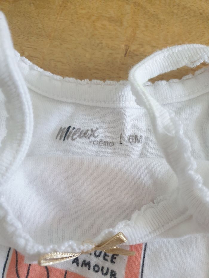 Lot de 3 bodies bretelles 6 mois - photo numéro 6