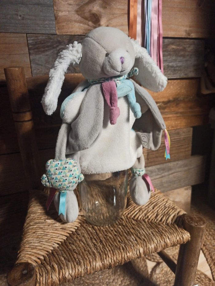 Doudou marionnette Toopi le chien doudou et Compagnie tbe - photo numéro 3