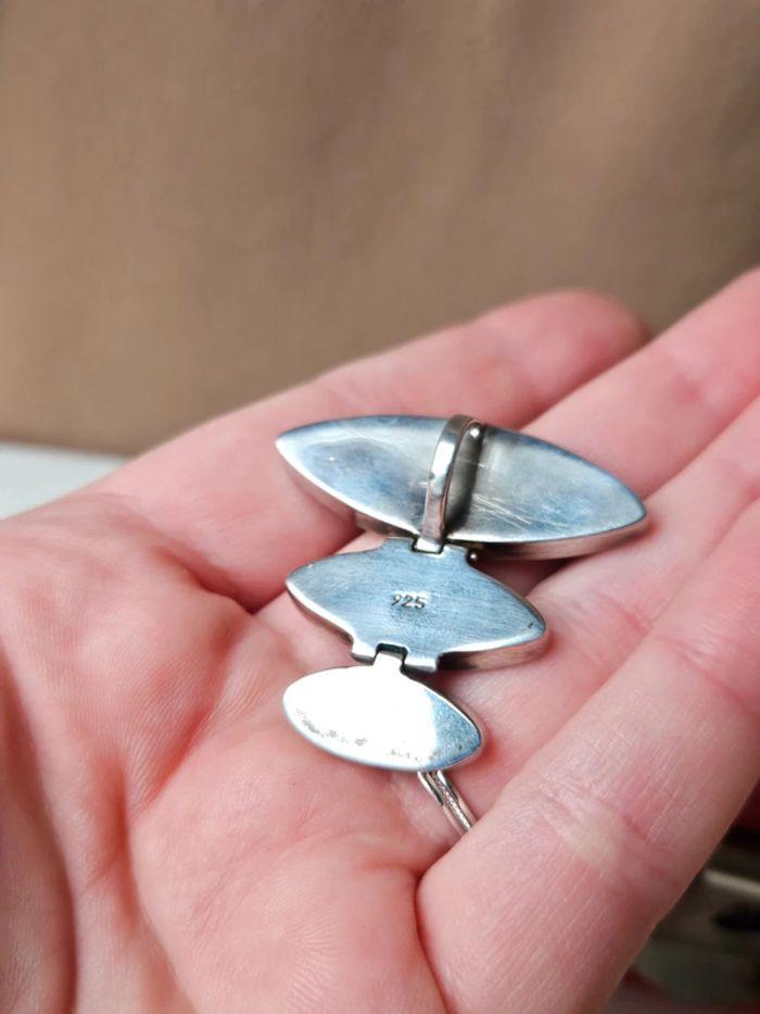 🔅 pendentif argent et bois - photo numéro 7