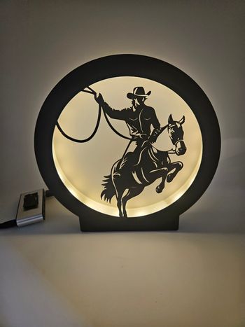 Lampe lumineuse à led cowboy