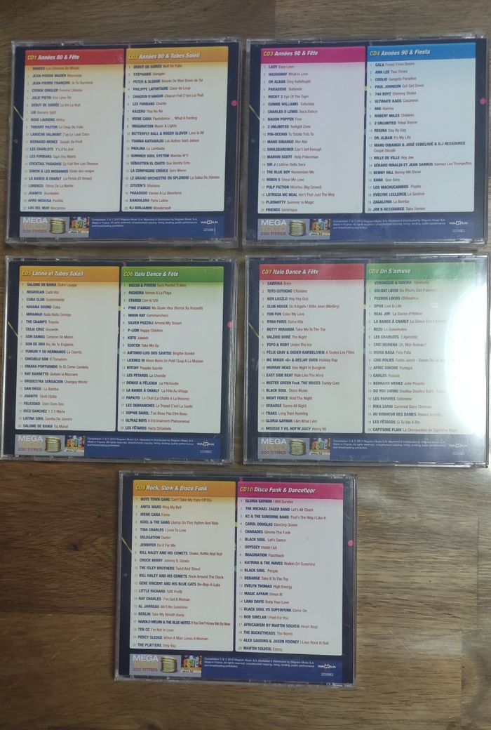 Lot de cinq CD Méga fête - photo numéro 4