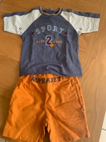 Ensemble short et haut 3 mois