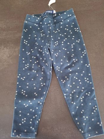legging bleu étoiles okaidi 4 ans