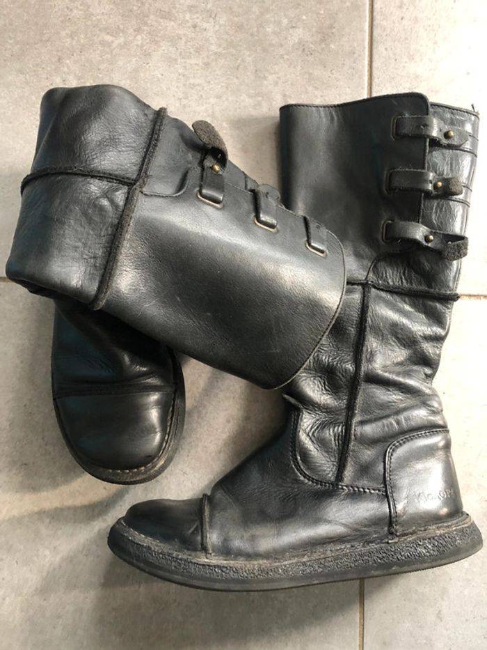 Bottes en cuir Kickers P.37