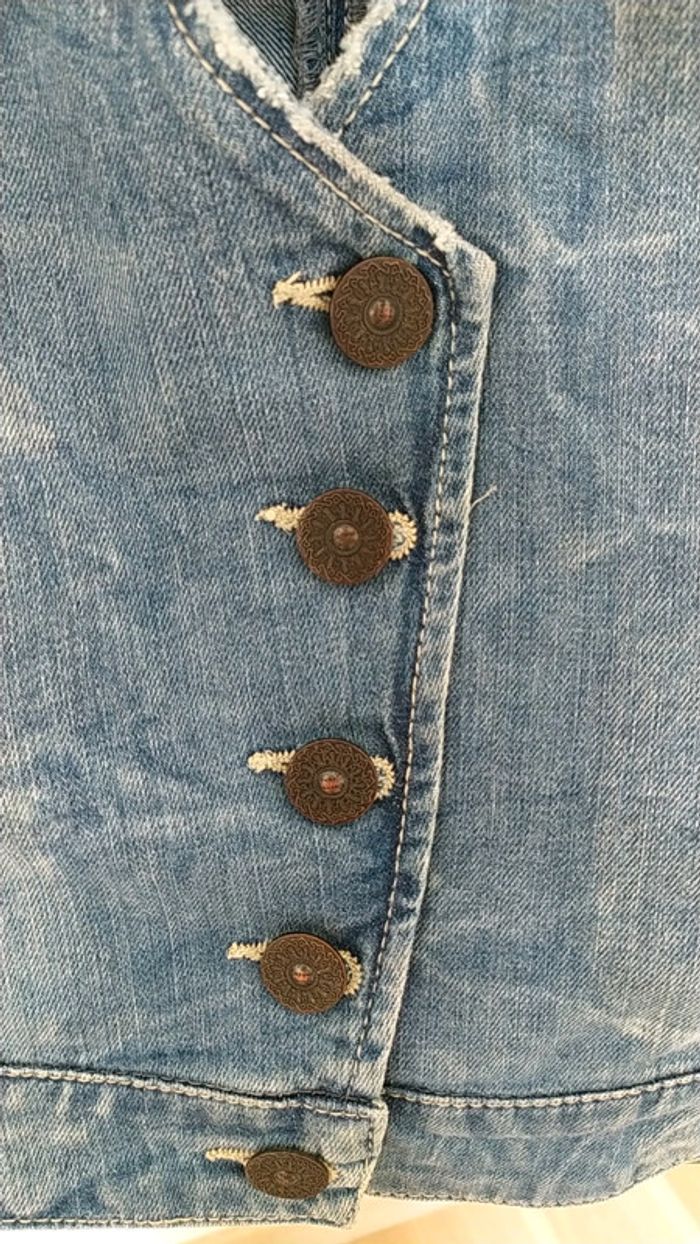 Bustier veste jeans décolleté pimkie S - photo numéro 5