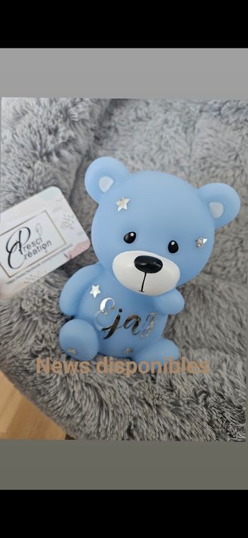 Veilleuse ourson bleu