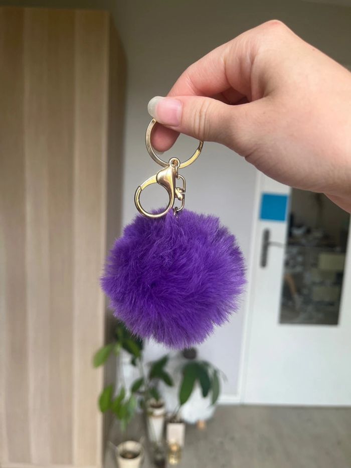 Porte clé pompom - photo numéro 2