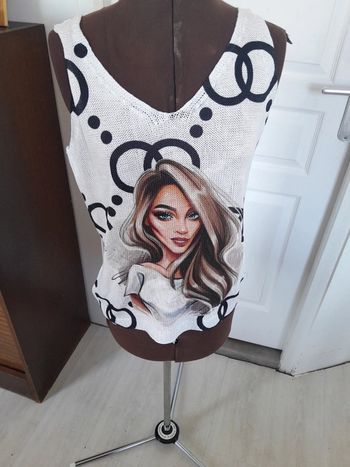 Debardeur imprimé taille unique