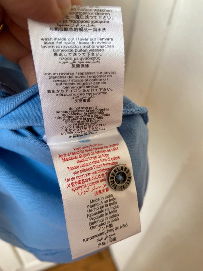 Polo Timberland neuf bleu taille 14 ans - photo numéro 9