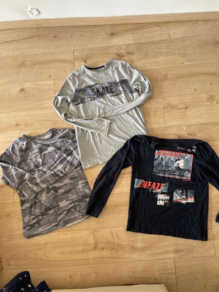 lot de t shirt manche longue taille 170 garçon