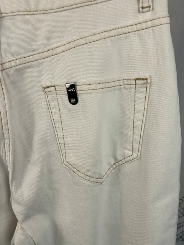 Jean baggy Blanc W29 LiuJo Neuf - photo numéro 6
