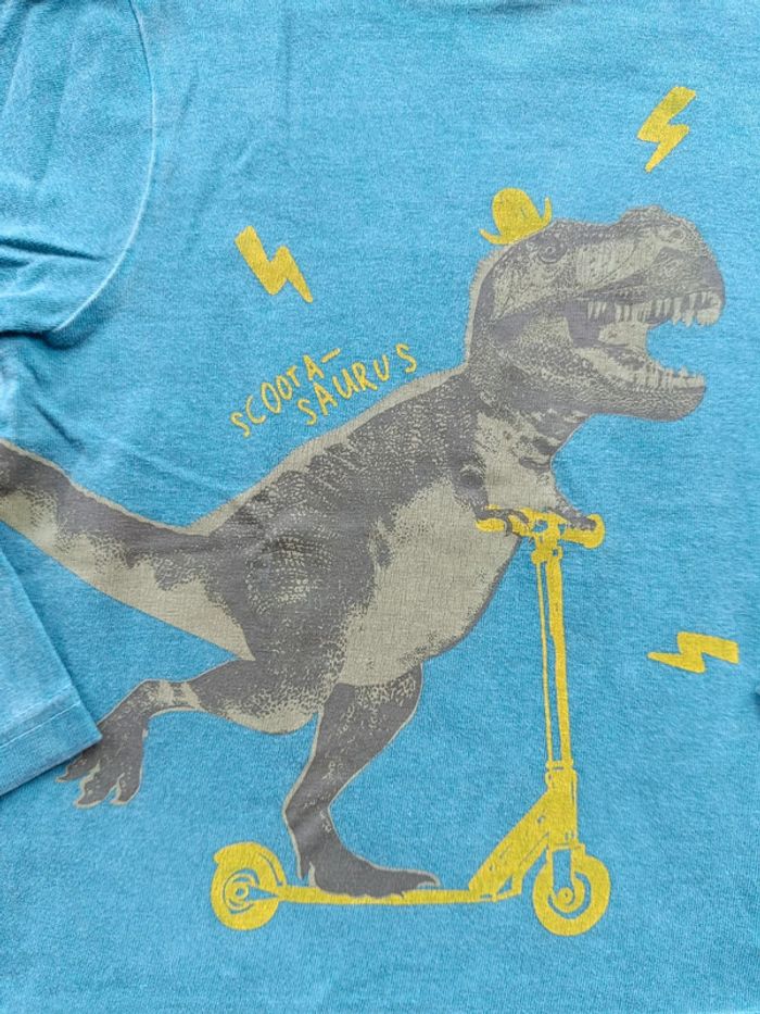 Tee-shirt manches longues Garçon 36 mois Dinosaure Orchestra 100% coton - photo numéro 3