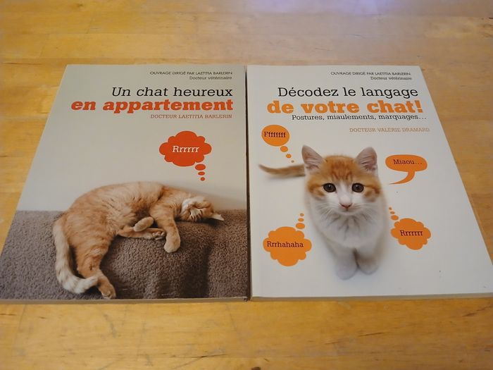 Lot de livres chat