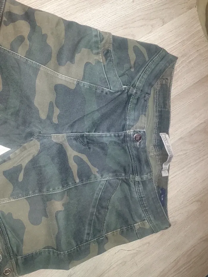 Pantalon militaire slim T.38 - Zara - photo numéro 3