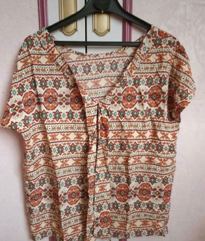 Blouse " Aileen" imprimée en T.L(40) - photo numéro 4