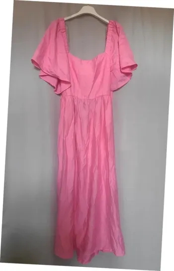Robe longue rose taille S