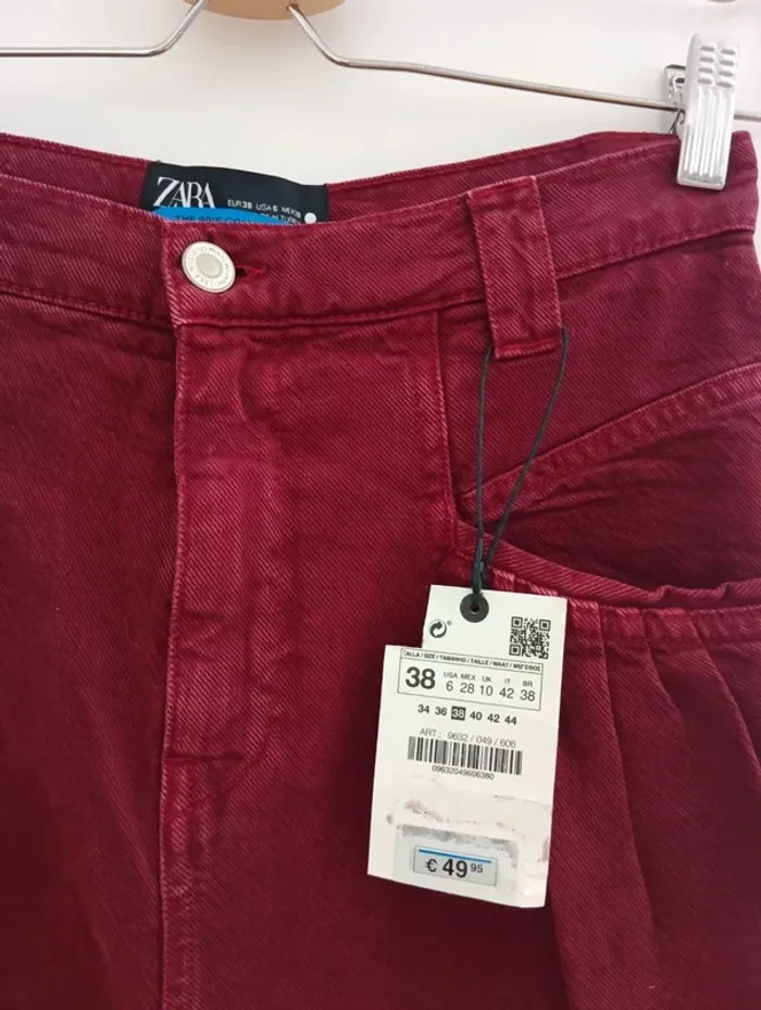Jean Zara bordeaux coupe baloon collection 80's - photo numéro 4