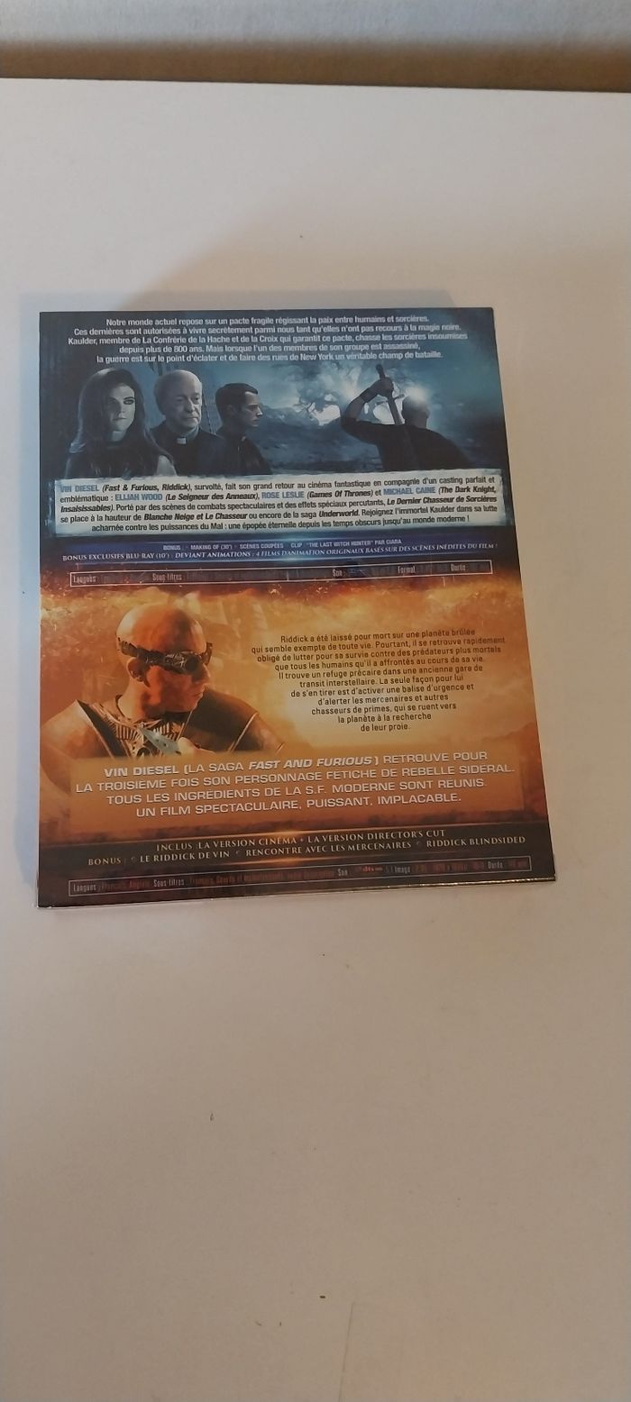 Coffret Vin Diesel blu ray : Le dernier chasseur de sorcière + Riddick - Pack - Blu-ray - - photo numéro 2