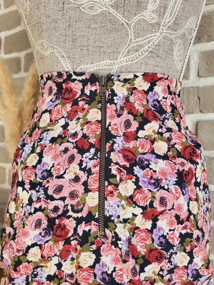 Belle jupe fleuri ruban noué Cache Cache - Rétro romantique - photo numéro 7