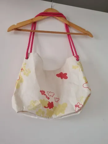 Sac blanc à motif