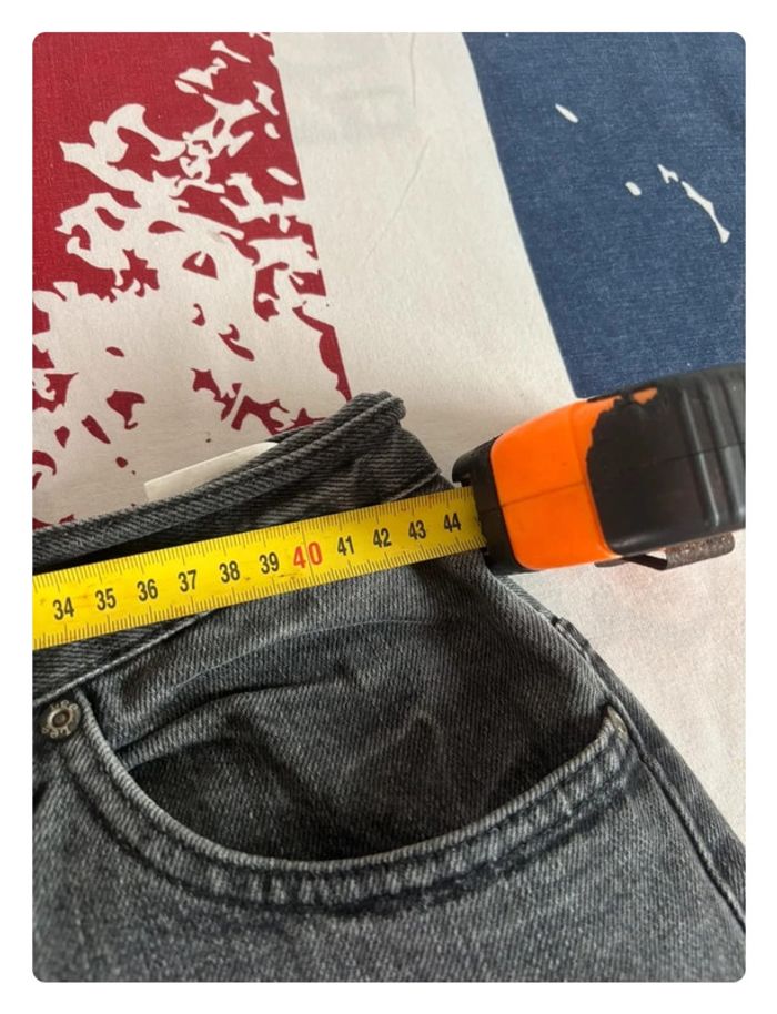 Jeans Lee gris taille 44 coupe droite patte large - photo numéro 16