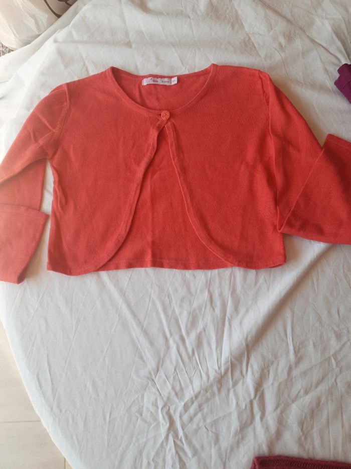 Gilet 8ans fille corail
