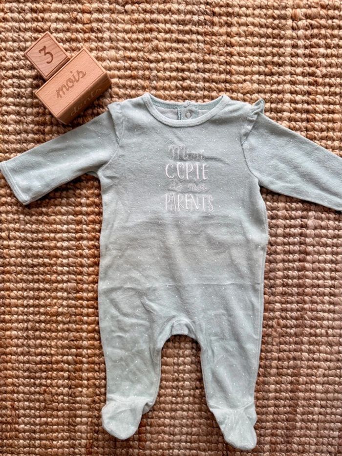 Pyjama velours Gemo 3mois / 60cm