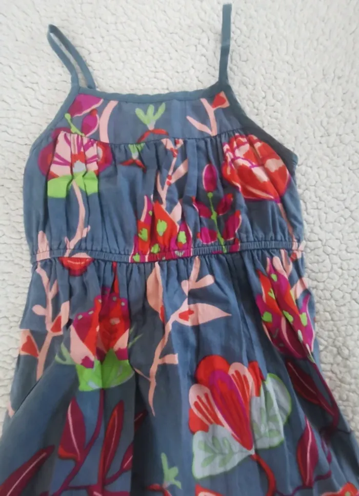 Robe longue à fleurs Vertbaudet 3 ans - photo numéro 2