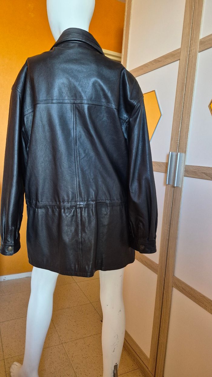 Veste en cuir marque la leather art ta - photo numéro 2