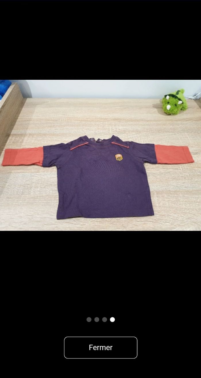 T-shirts garçon 6mois - photo numéro 3