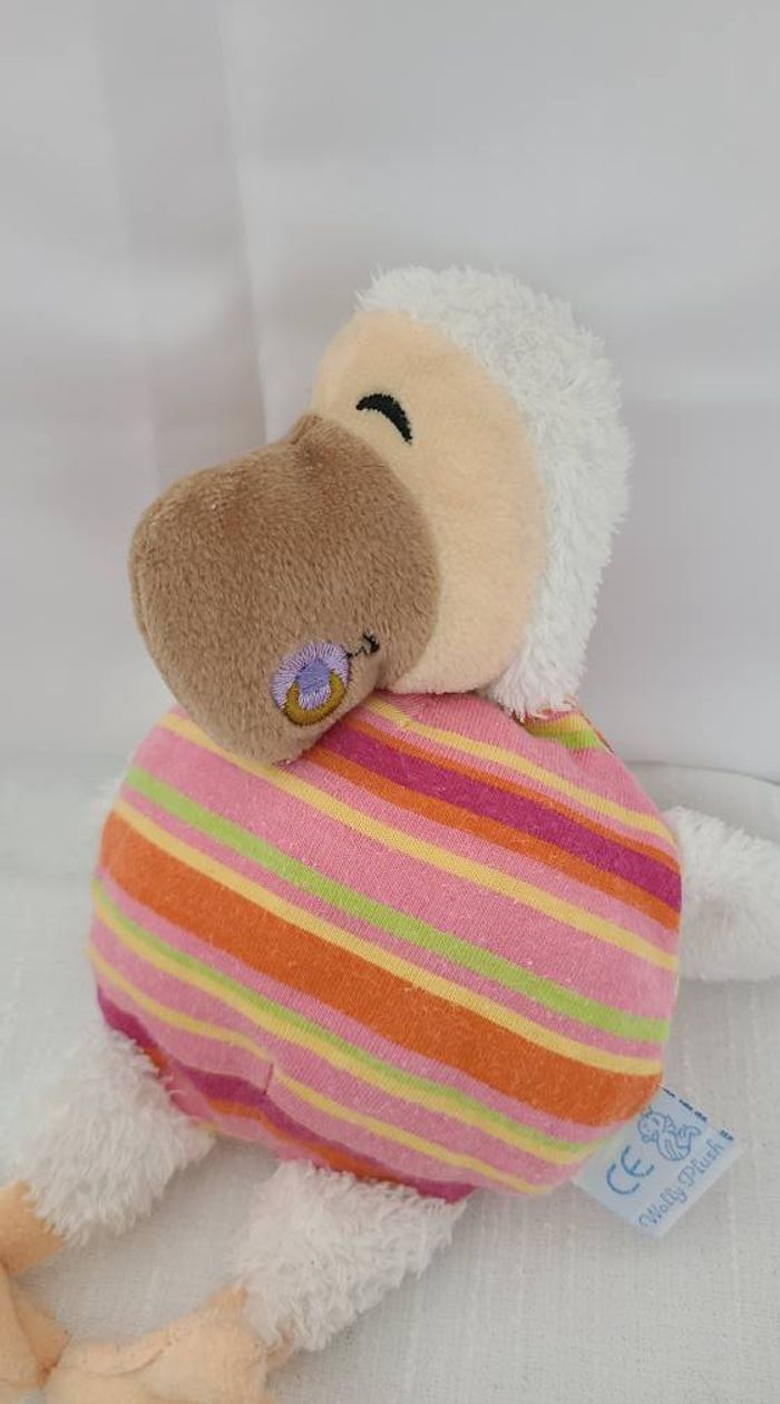 Doudou Oiseau DODO rose blanc MAURITIUS - photo numéro 3