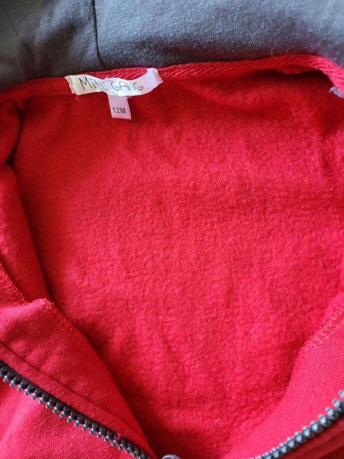 Magnifique gilet polaire intérieur  mini gang 12mois comm3 neuf - photo numéro 6