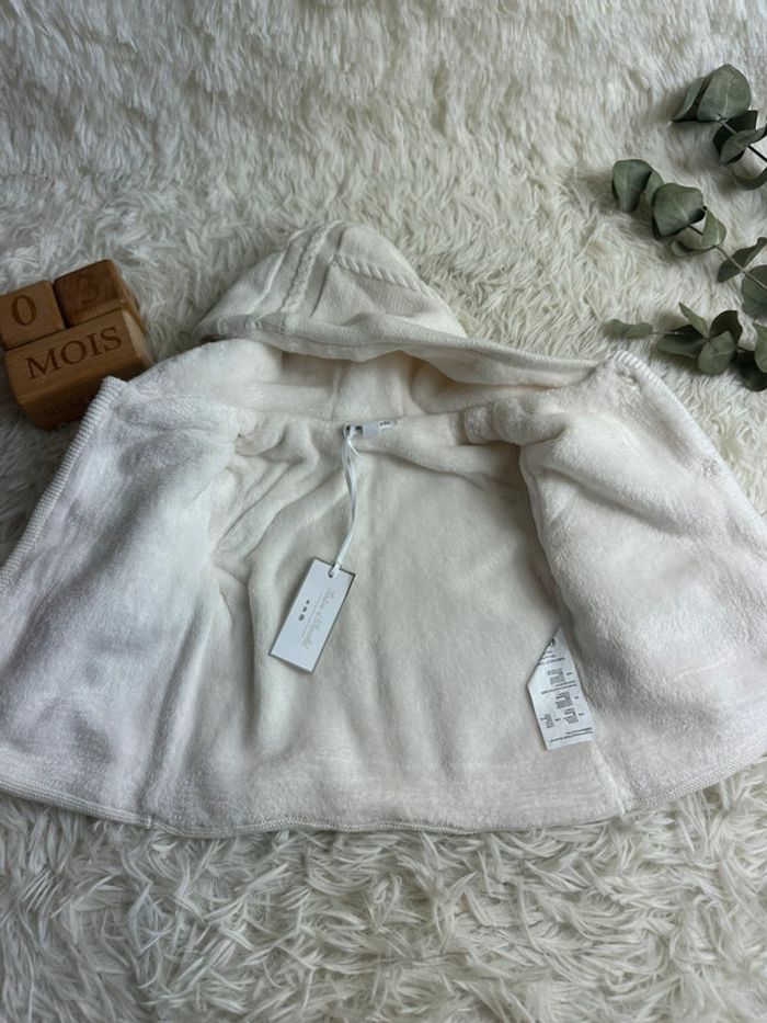 Manteau maille tartine et chocolat taille 3 mois - photo numéro 5